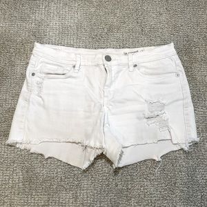 White Women’s Hiker Jean Shorts